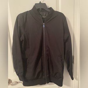 Black bomber jacket